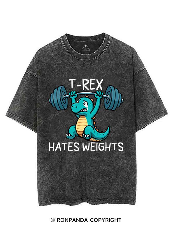 T-REX HATES WEIGHTS VINTAGE GYM SHIRT