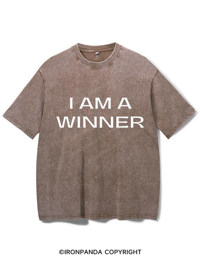 I AM A WINNER VINTAGE GYM SHIRT