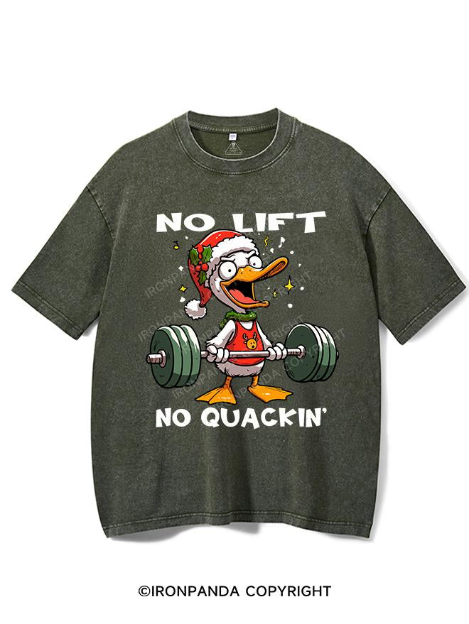 NO LIFT NO QUACKIN' VINTAGE GYM SHIRT