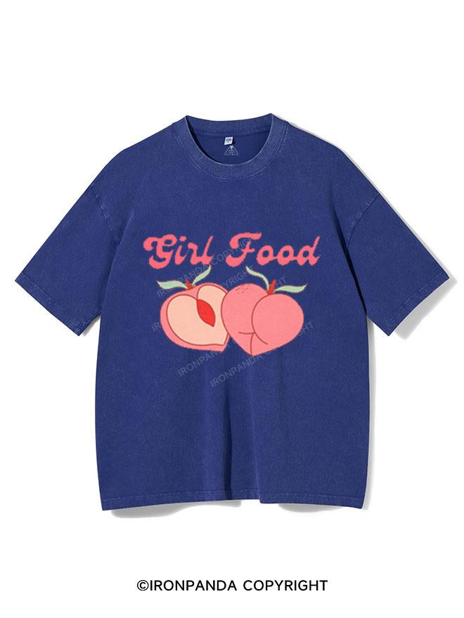 GIRL FOOD  VINTAGE GYM SHIRT