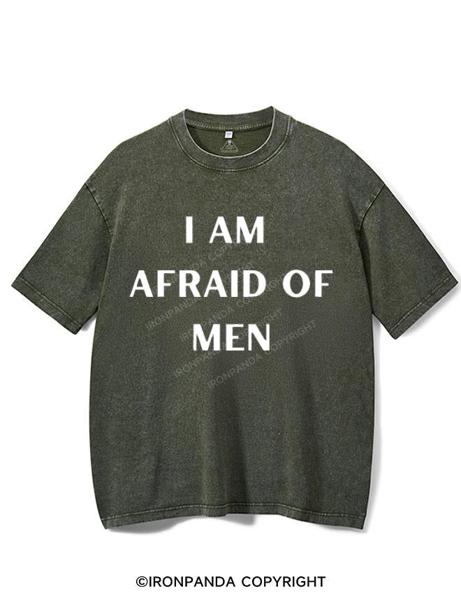 I AM AFRAID OF MEN VINTAGE GYM SHIRT