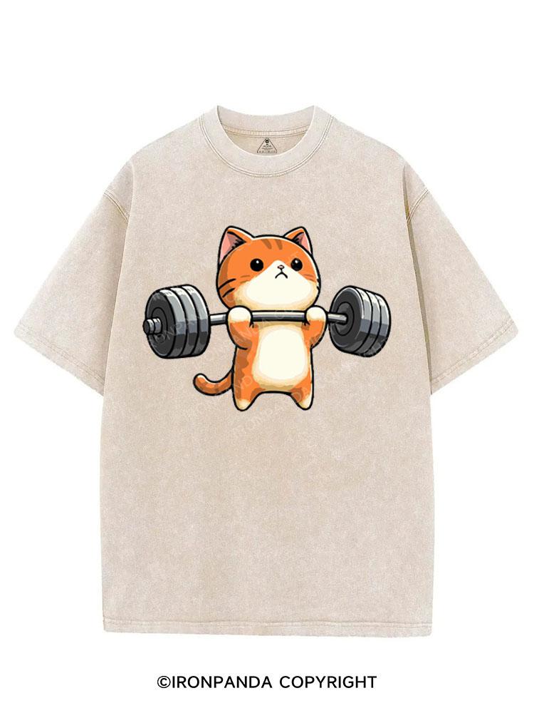 KITTEN DEADLIFTS, NO BIGGIE VINTAGE GYM SHIRT