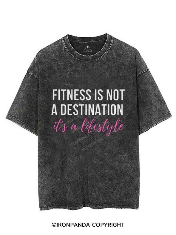 FITNESS IS NOT A DESTINATION, IT'S A LIFESTYLE VINTAGE GYM SHIRT