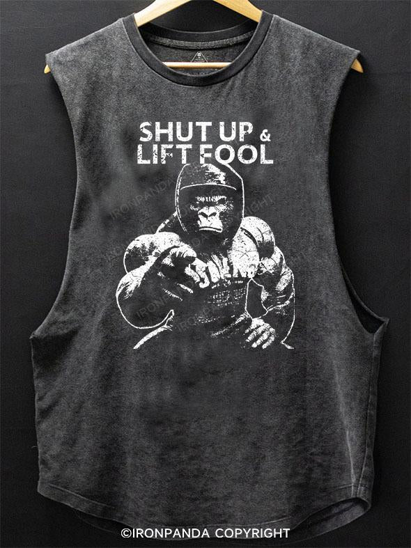 shut up lift fool gorilla SCOOP BOTTOM COTTON TANK