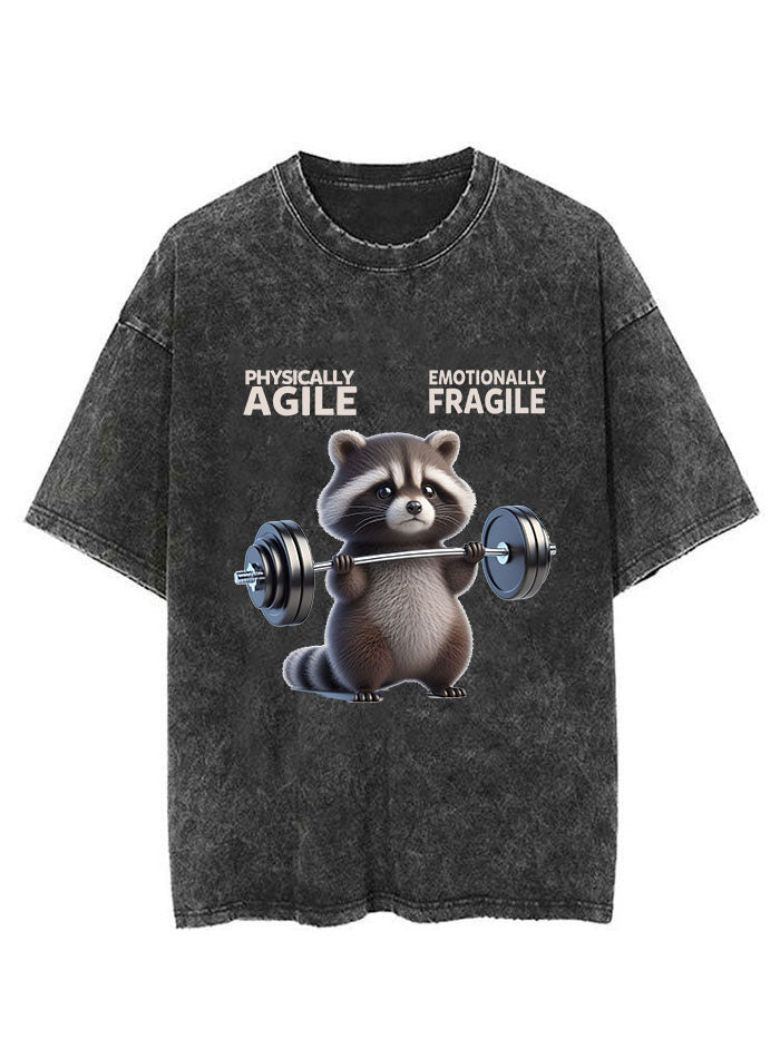 physically agile emotionally fragile vintage Gym Shirt