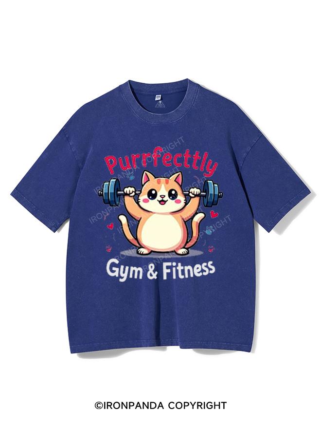 PURRFECTTLY GYM&FITNESS VINTAGE GYM SHIRT