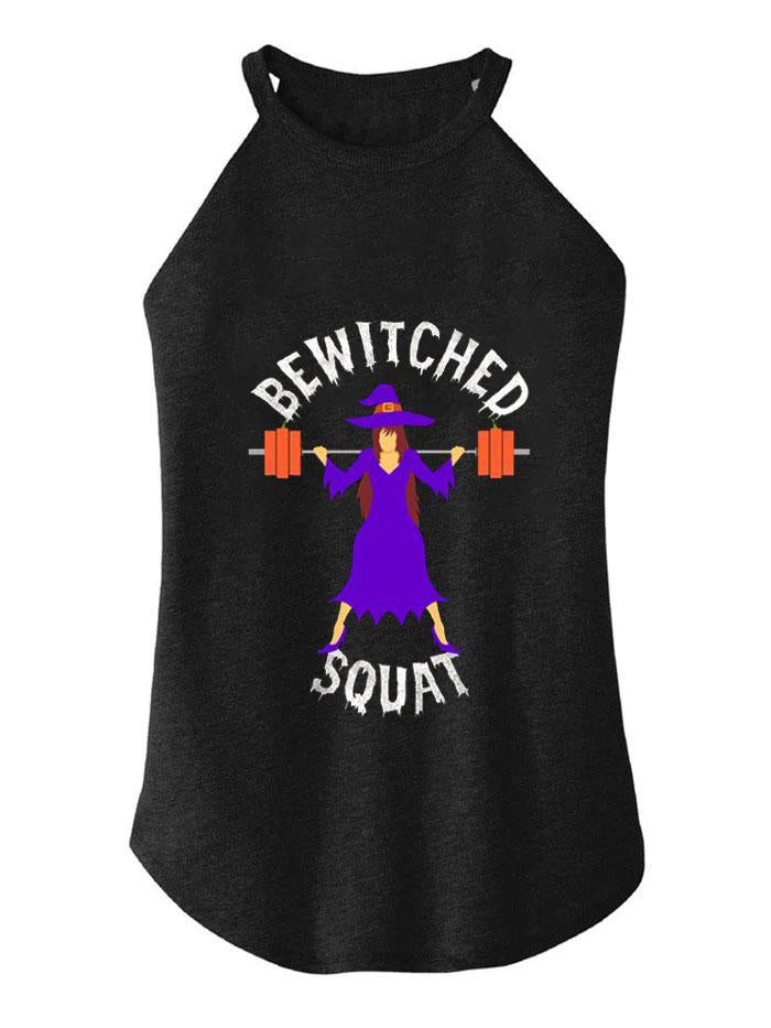 BE WITCHED SQUAT TRI ROCKER COTTON TANK