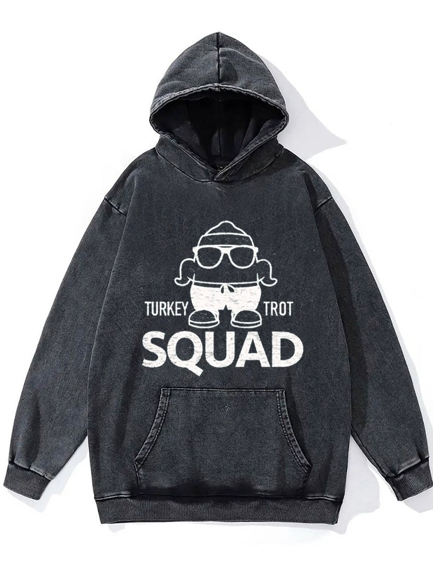 Turkey Trot Squad Washed Gym Hoodie