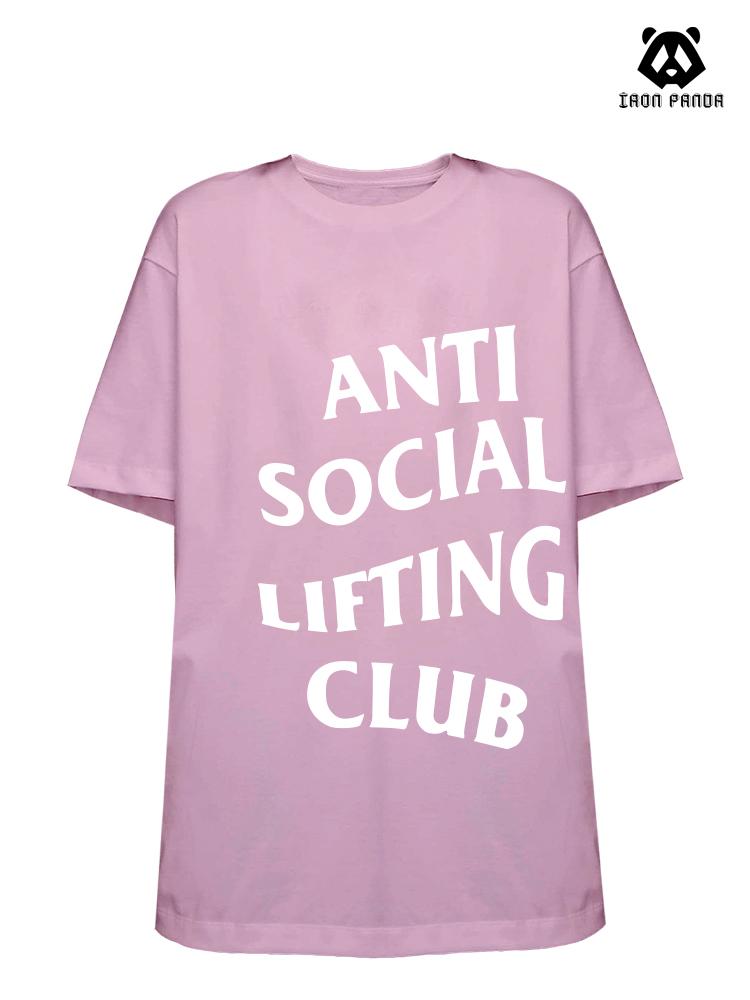 anti social lifting club Loose fit cotton  Gym T-shirt