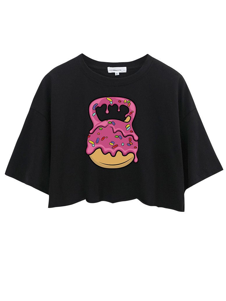 DELICIOUS DONUT KETTLEBELL crop tops