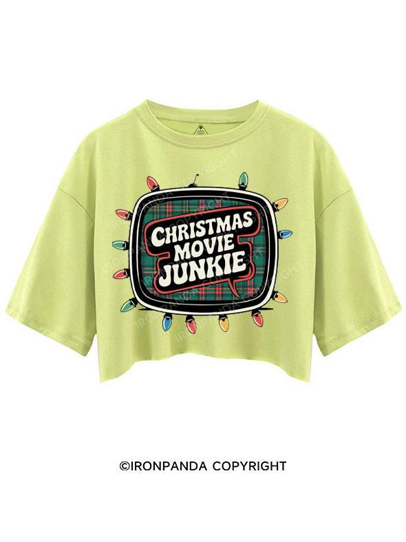 CHRISTMAS MOVIE JUNKIE CROP TOPS