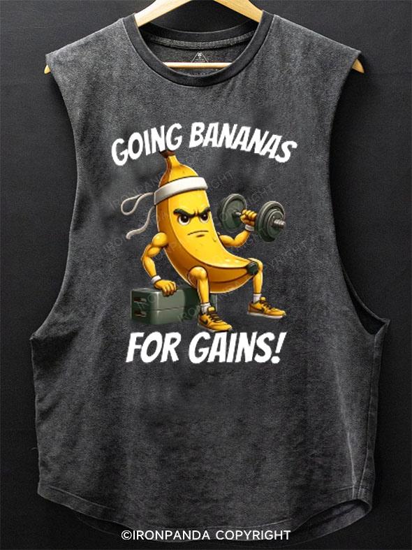 banana working out SCOOP BOTTOM COTTON TANK