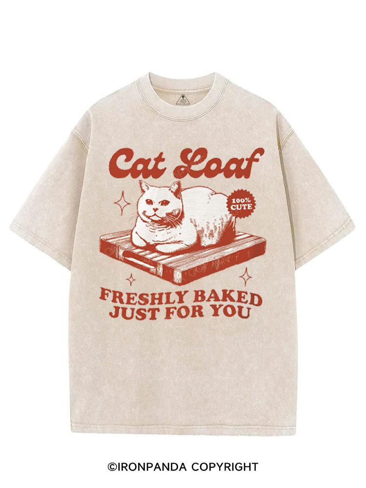 CAT LOAF FRESHLY BASKED JUST FOR YOU VINTAGE GYM SHIRT