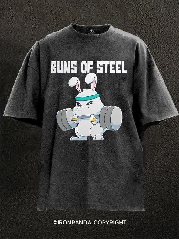 BUNS OF STEEL Washed Gym Shirt