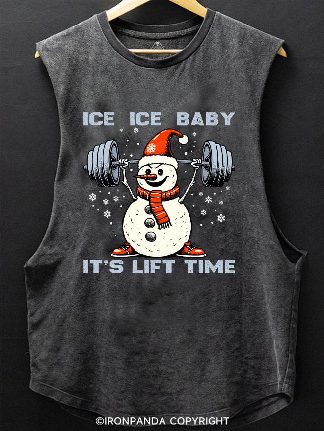 Ice, Ice, Baby It’s Lift Time SCOOP BOTTOM COTTON TANK