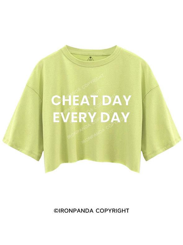 CHEAT DAY EVERY DAY CROP TOPS