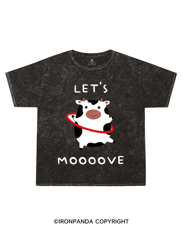 Let's moooove Kids Washed T-Shirt