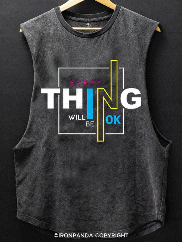 Everything will be ok SCOOP BOTTOM COTTON TANK