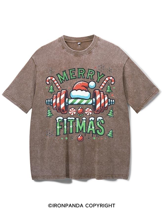 MERRY FITMAS VINTAGE GYM SHIRT