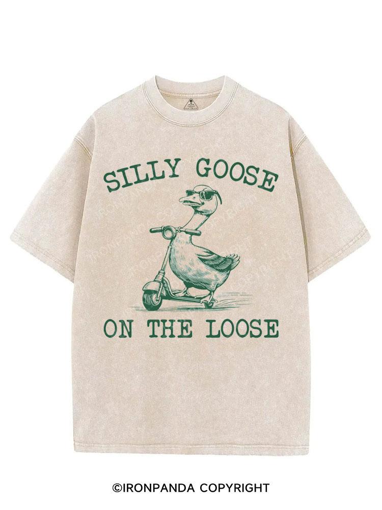 SILLY GOOSE ON THE LOOSE VINTAGE GYM SHIRT