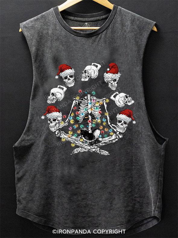 MEDITATION CHRISTMAS SCOOP BOTTOM COTTON TANK