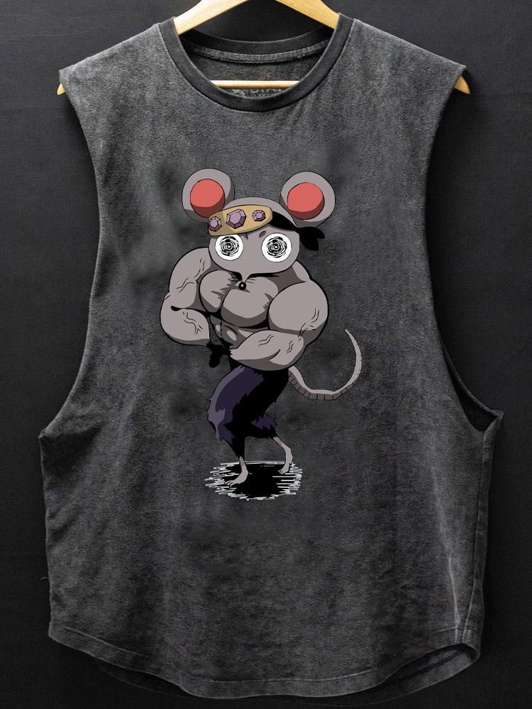 muscle mice SCOOP BOTTOM COTTON TANK