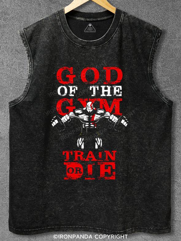 train or die Washed Gym Tank