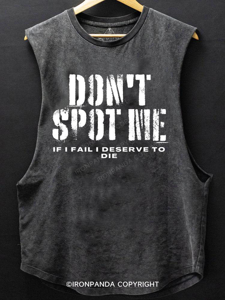 Don't spot me SCOOP BOTTOM COTTON TANK