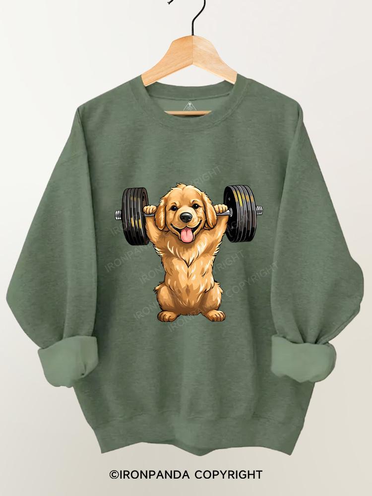 Weightlifting Dog Gym Sweatshirt