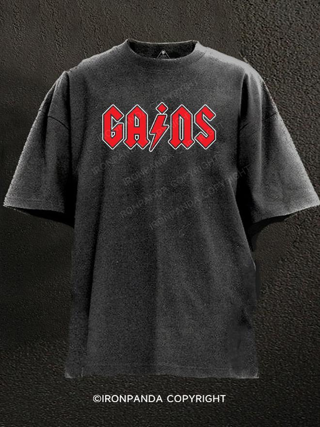 Hard Rock Gains Washed Gym Shirt