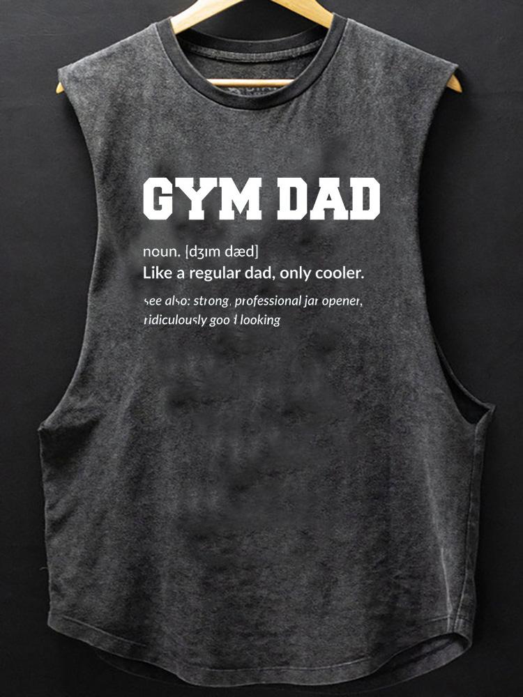 GYM DAD Scoop Bottom Cotton Tank