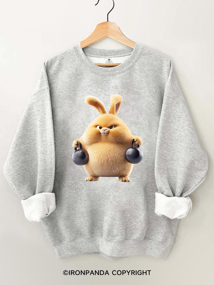 Kettlebell rabbit Gym Sweatshirt