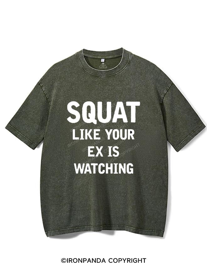 SQUAT LIKE YOUR EX IS WATCHING  VINTAGE GYM SHIRT