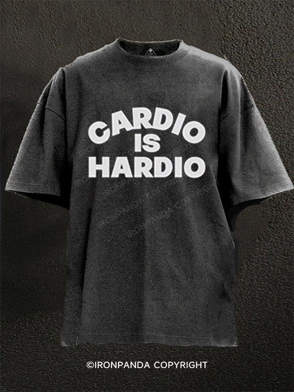 Cardio Is Hardio Washed Gym Shirt