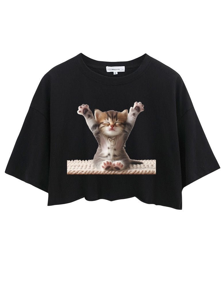 CAT YOGA CROP TOPS