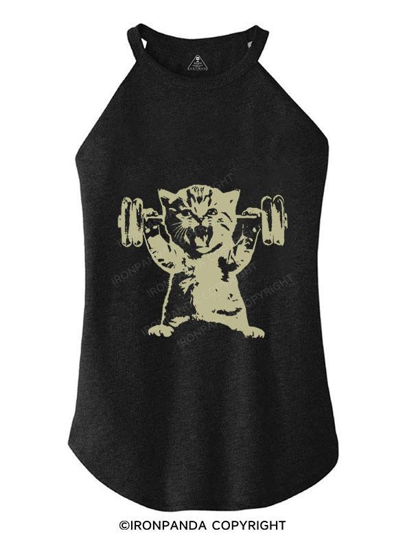 DEADLIFT CAT TRI ROCKER COTTON TANK