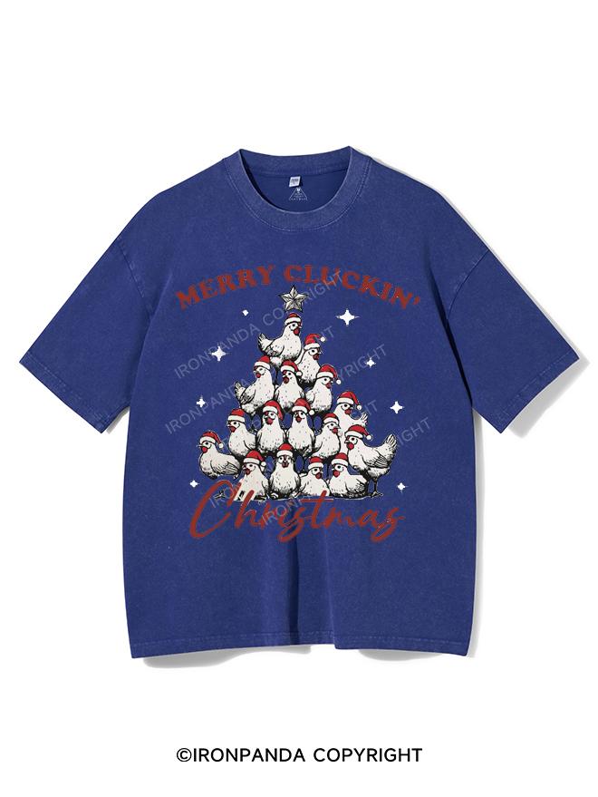 MERRY CLUCKIN' CHRISTMAS VINTAGE GYM SHIRT