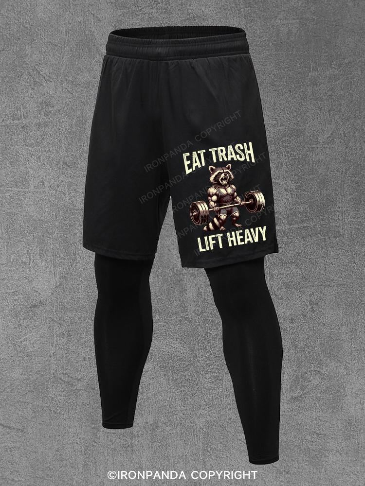 eat trash lift heavy Performance Training Pants