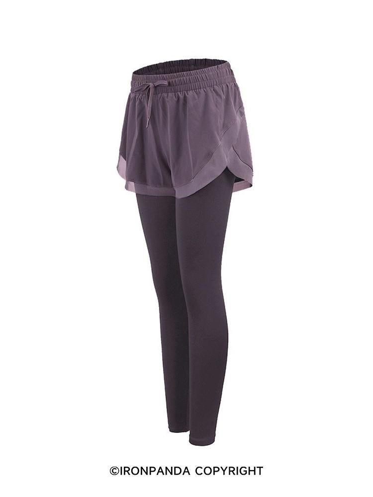 Ironpanda Purple Women's Yoga Skirt Pants