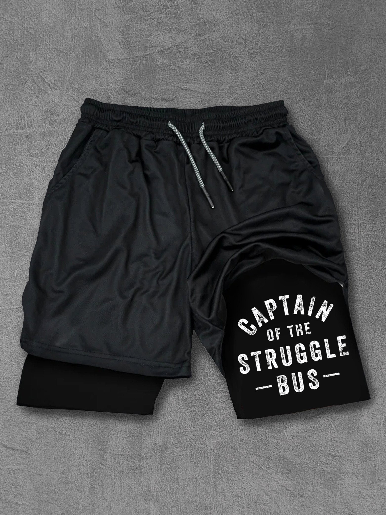 CAPTAIN OF THE STRUGGLE BUS Performance Training Shorts