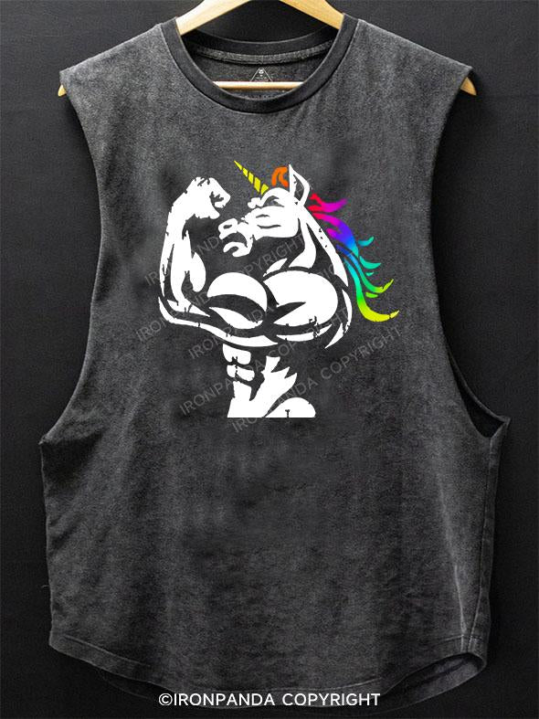 Muscle Unicorn SCOOP BOTTOM COTTON TANK