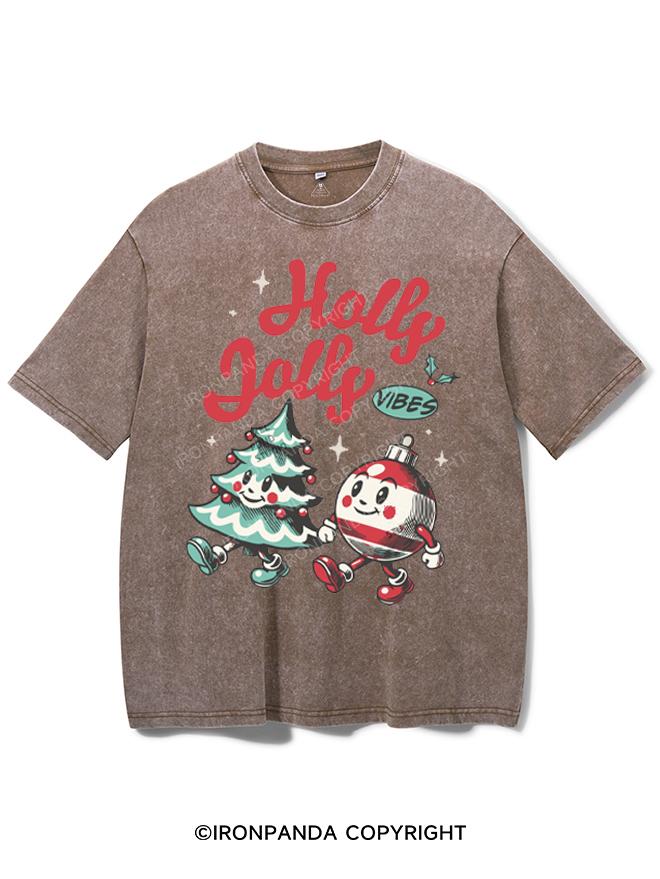 HOLLY JOLLY VIBES VINTAGE GYM SHIRT