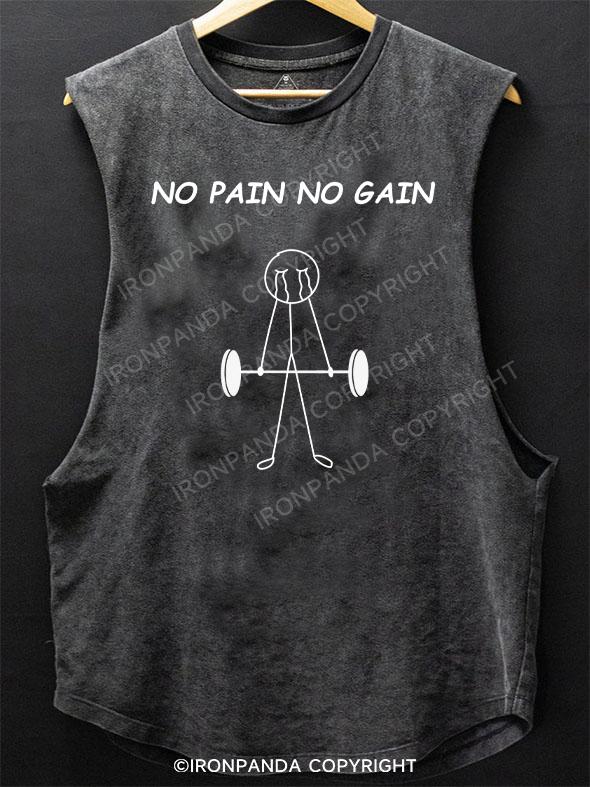 No Pain No Gain SCOOP BOTTOM COTTON TANK