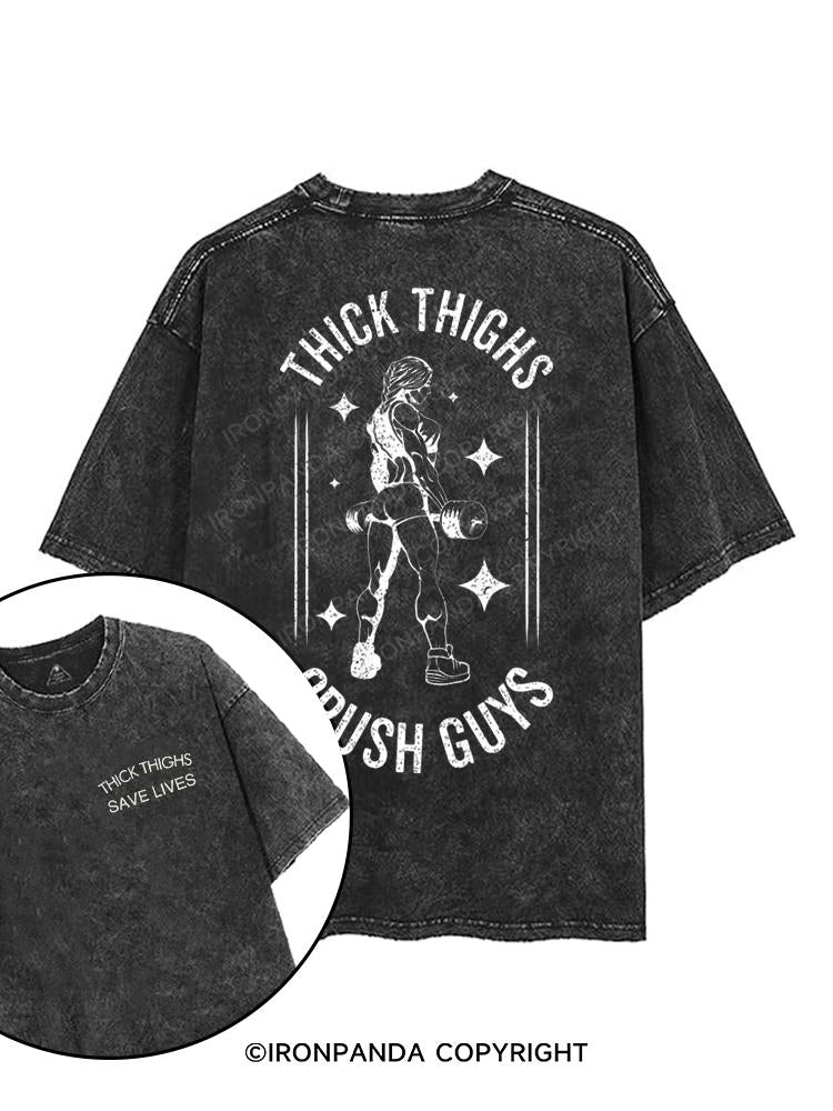 THIGHS THICK CRUSE GUYS printed Gym Shirt