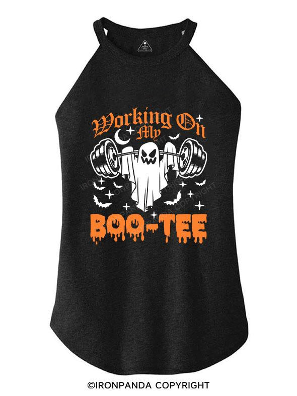 WORKING ON MY BOO-TEE TRI ROCKER COTTON TANK