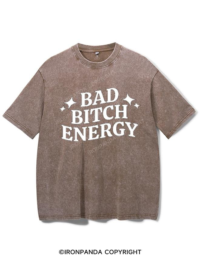 BAD BITCH ENERGY VINTAGE GYM SHIRT