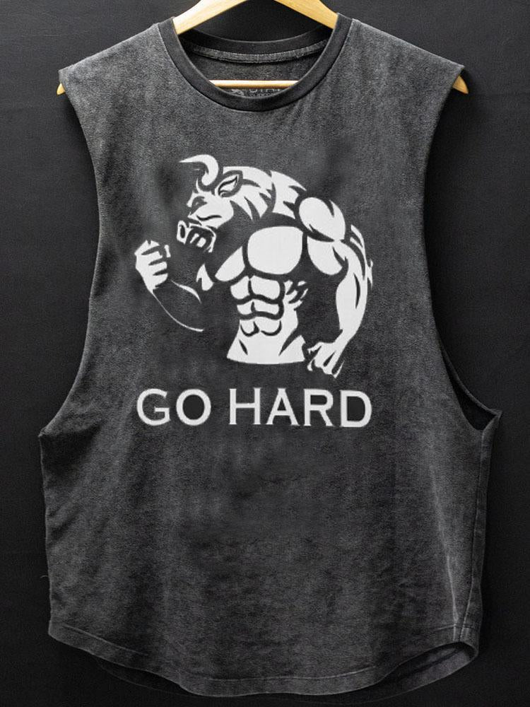 Go Hard Scoop Bottom Cotton Tank