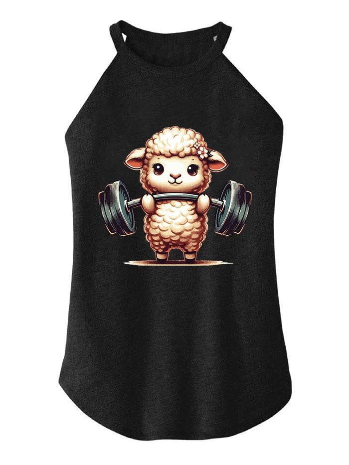 weightlifting lamb TRI ROCKER COTTON TANK