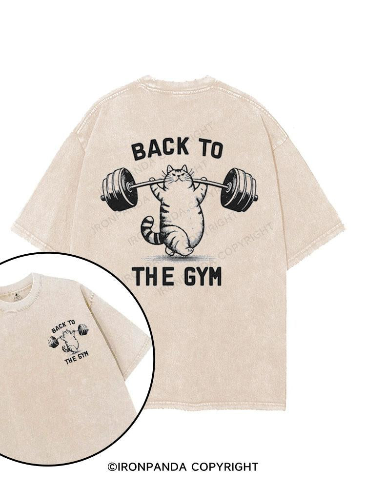 BACK TO THE GYM printed Gym Shirt