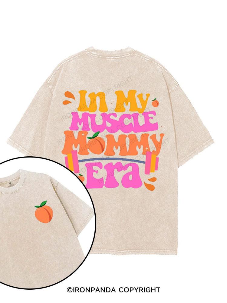 In My Muscle Mommy Era printed Gym Shirt